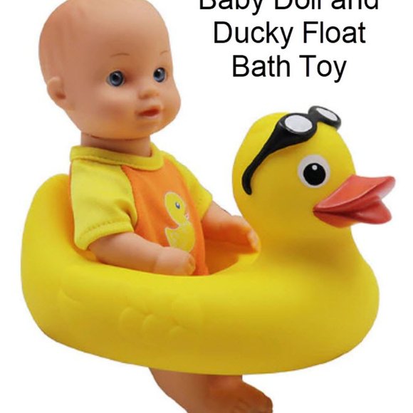 Ducky Float and Baby Doll Bath & Pool Toy - Picture 1 of 8